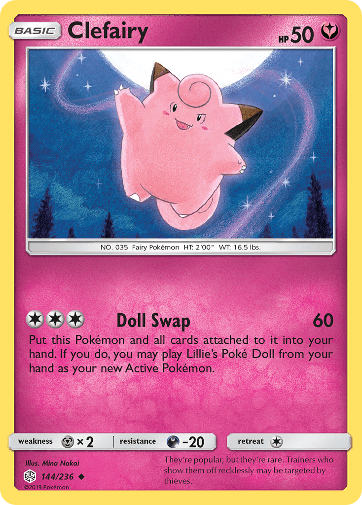 Clefairy (144/236) [Sun & Moon: Cosmic Eclipse] - POKÉ JEUX