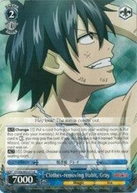 Clothes-removing Habit, Gray (FT/EN-S02-073 R) [Fairy Tail ver.E] - POKÉ JEUX