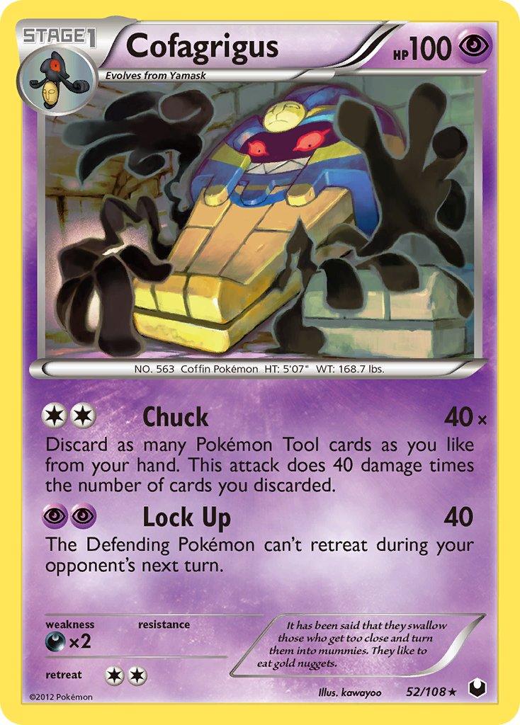 Cofagrigus (52/108) (Cracked Ice Holo) (Theme Deck Exclusive) [Black & White: Dark Explorers] - POKÉ JEUX