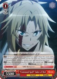 "Command Spell" Saber of Red (APO/S53-E042 U) [Fate/Apocrypha] - POKÉ JEUX