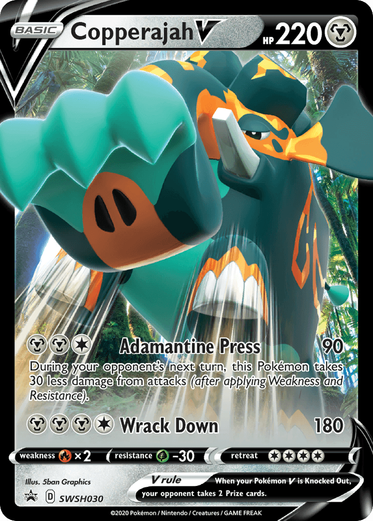 Copperajah V (SWSH030) (Jumbo Card) [Sword & Shield: Black Star Promos] - POKÉ JEUX