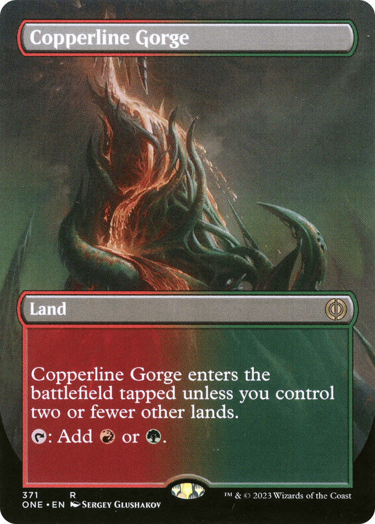 Copperline Gorge (Borderless Alternate Art) [Phyrexia: All Will Be One] - POKÉ JEUX