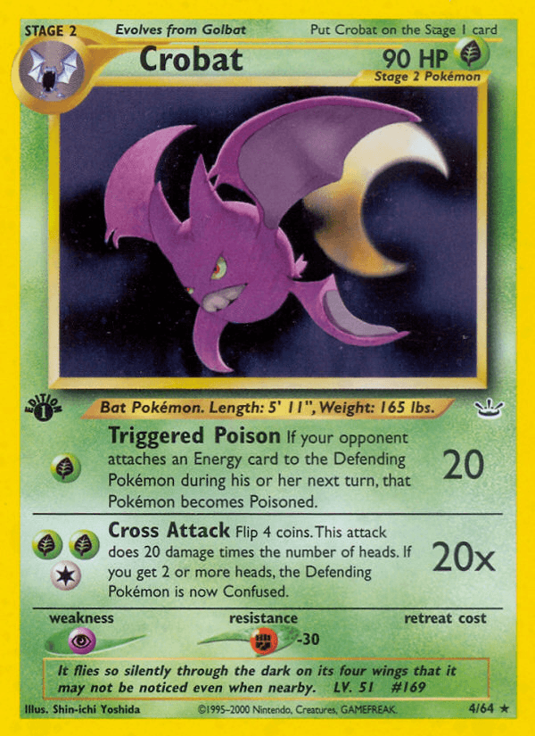 Crobat (4/64) [Neo Revelation 1st Edition] - POKÉ JEUX