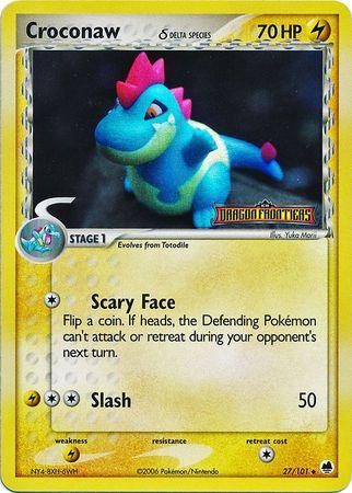 Croconaw (27/101) (Delta Species) (Stamped) [EX: Dragon Frontiers] - POKÉ JEUX