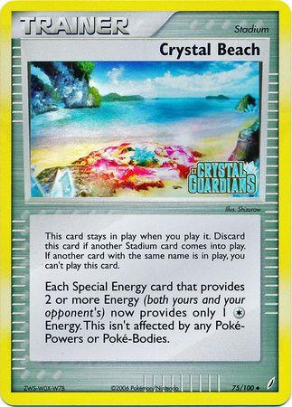 Crystal Beach (75/100) (Stamped) [EX: Crystal Guardians] - POKÉ JEUX