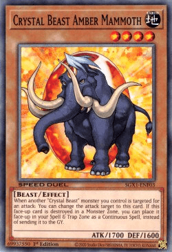 Crystal Beast Amber Mammoth [SGX1-ENF03] Common - POKÉ JEUX