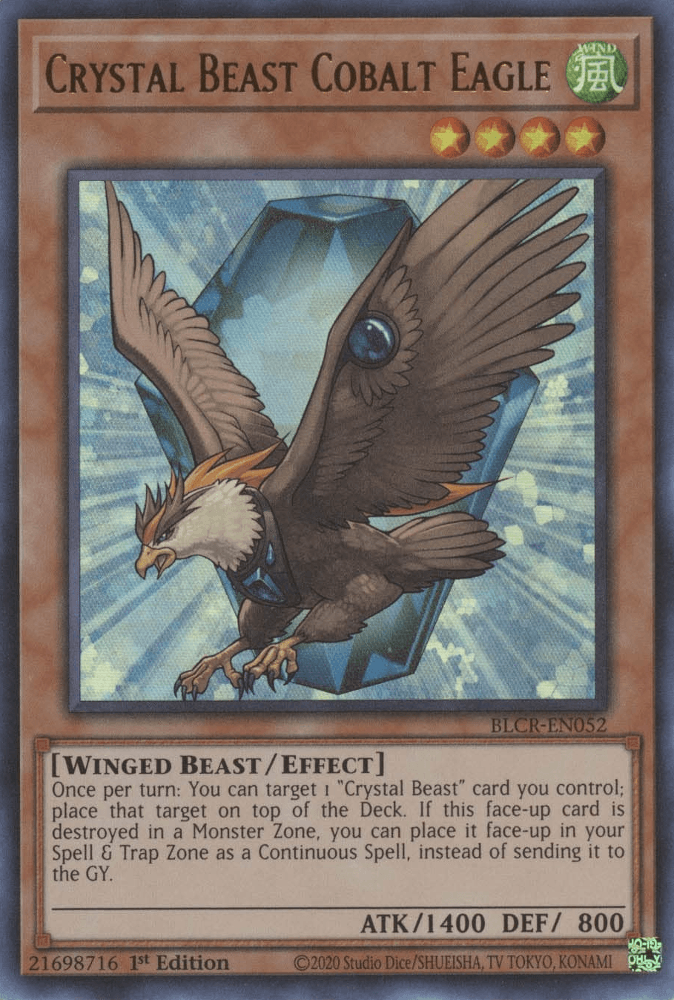 Crystal Beast Cobalt Eagle [BLCR-EN052] Ultra Rare - POKÉ JEUX