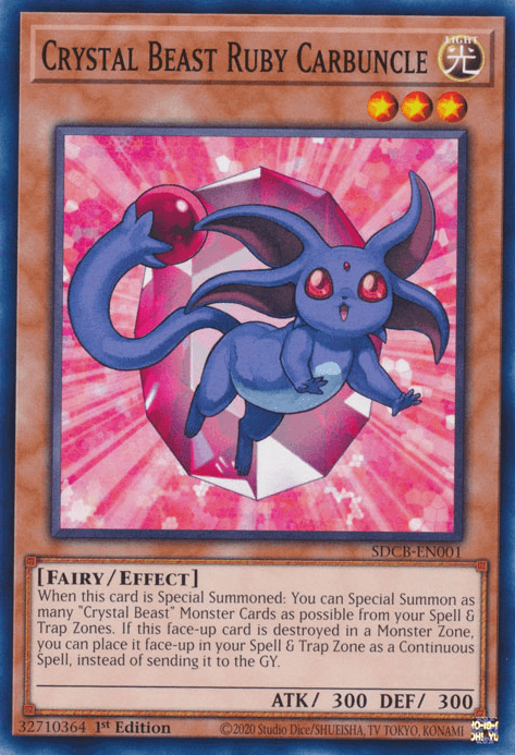 Crystal Beast Ruby Carbuncle [SDCB-EN001] Common - POKÉ JEUX