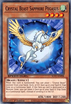 Crystal Beast Sapphire Pegasus [SGX1-ENF08] Common - POKÉ JEUX