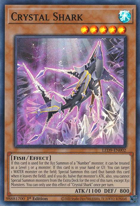 Crystal Shark [LED9-EN002] Super Rare - POKÉ JEUX