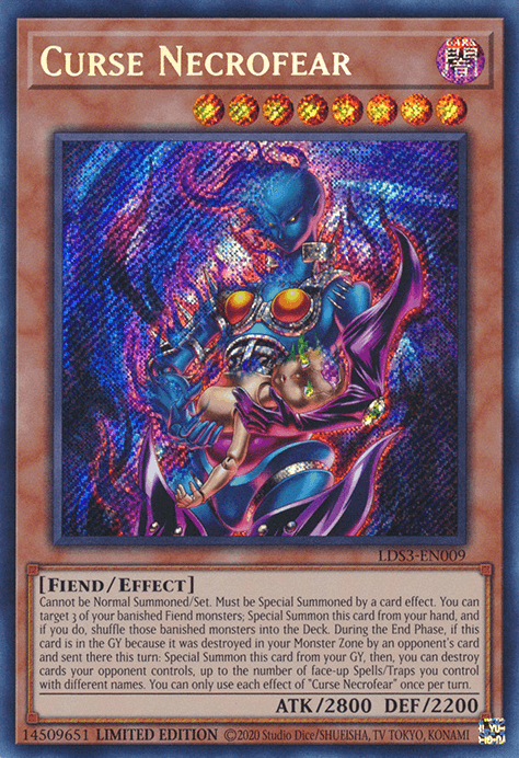 Curse Necrofear [LDS3-EN009] Secret Rare - POKÉ JEUX