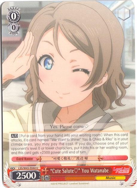 "Cute Salute" You Watanabe (LSS/W45-E044 U) [Love Live! Sunshine!!] - POKÉ JEUX