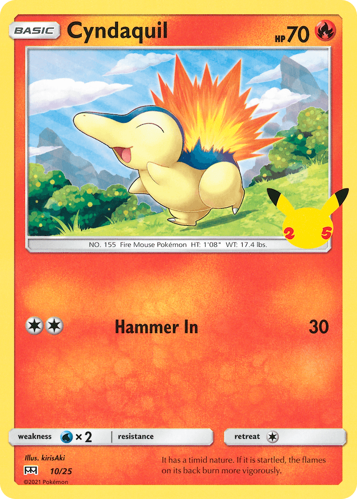 Cyndaquil (10/25) [McDonald's 25th Anniversary] - POKÉ JEUX