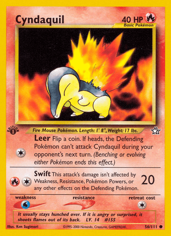 Cyndaquil (56/111) [Neo Genesis 1st Edition] - POKÉ JEUX