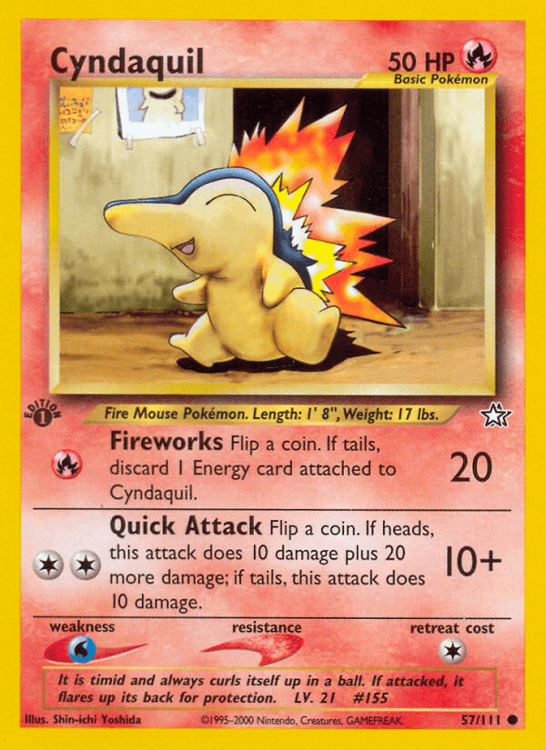 Cyndaquil (57/111) [Neo Genesis 1st Edition] - POKÉ JEUX