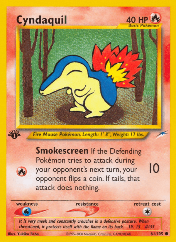 Cyndaquil (61/105) [Neo Destiny 1st Edition] - POKÉ JEUX