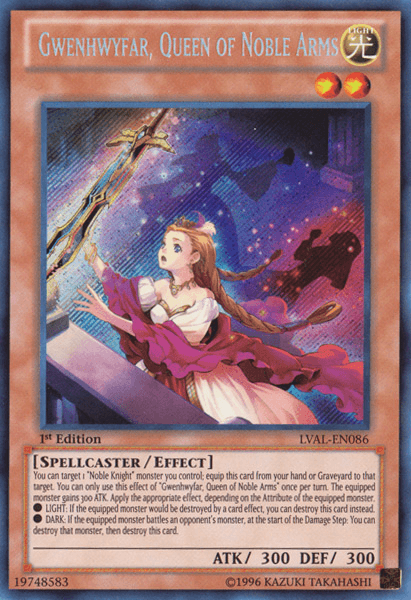 Gwenhwyfar, Queen of Noble Arms [LVAL-EN086] Secret Rare - POKÉ JEUX