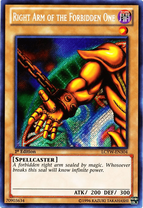 Right Arm of the Forbidden One [LCYW-EN304] Secret Rare - POKÉ JEUX