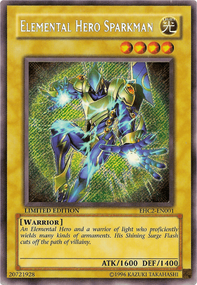 Elemental Hero Sparkman [EHC2-EN001] Secret Rare - POKÉ JEUX