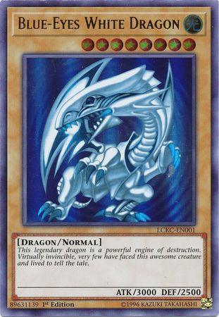 Blue-Eyes White Dragon (Version 2) [LCKC-EN001] Ultra Rare - POKÉ JEUX