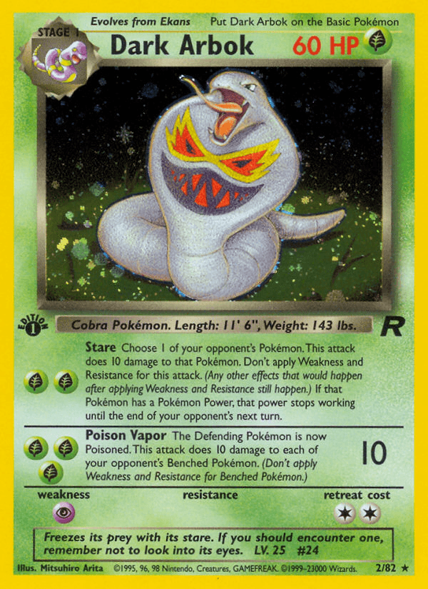 Dark Arbok (2/82) [Team Rocket 1st Edition] - POKÉ JEUX