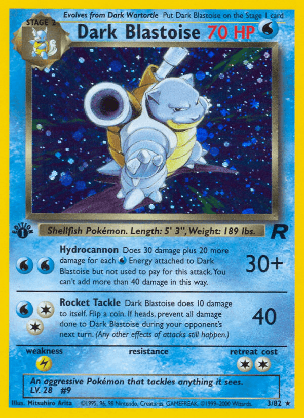 Dark Blastoise (3/82) [Team Rocket 1st Edition] - POKÉ JEUX