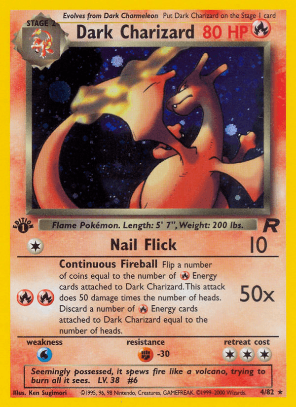 Dark Charizard (4/82) [Team Rocket 1st Edition] - POKÉ JEUX