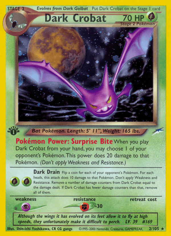 Dark Crobat (2/105) [Neo Destiny 1st Edition] - POKÉ JEUX