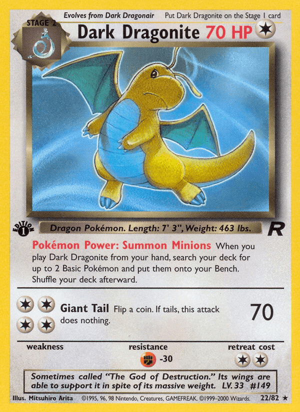 Dark Dragonite (22/82) [Team Rocket 1st Edition] - POKÉ JEUX