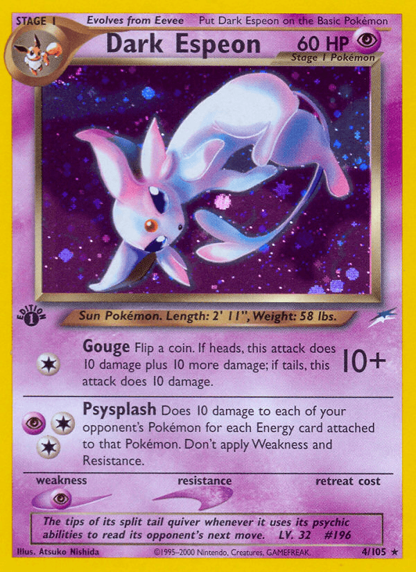 Dark Espeon (4/105) [Neo Destiny 1st Edition] - POKÉ JEUX