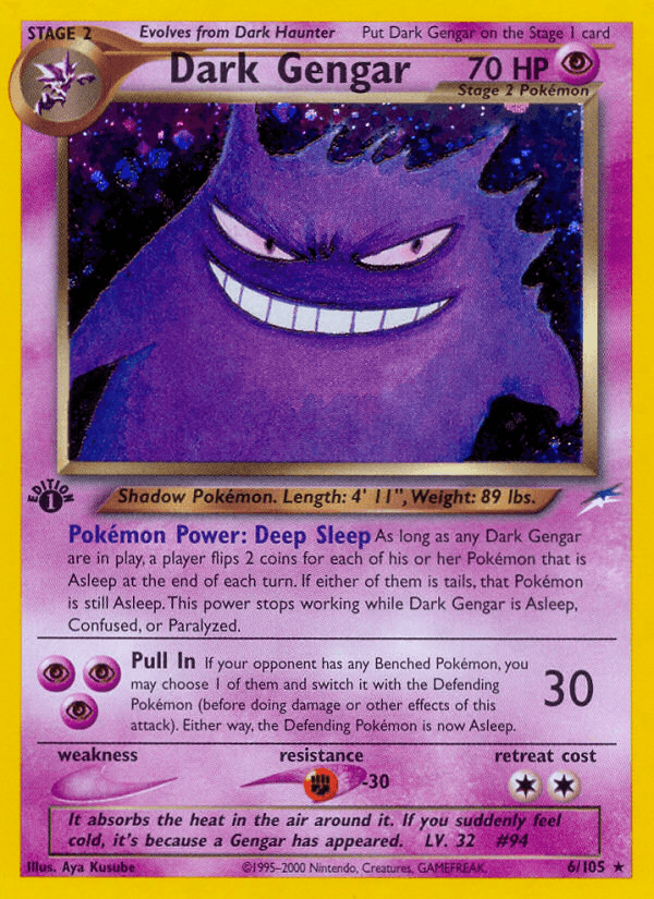 Dark Gengar (6/105) [Neo Destiny 1st Edition] - POKÉ JEUX