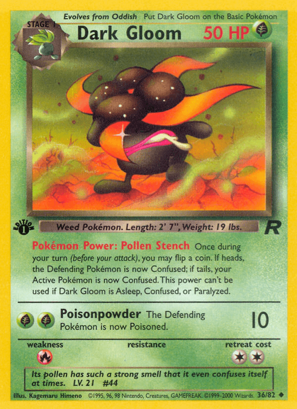 Dark Gloom (36/82) [Team Rocket 1st Edition] - POKÉ JEUX