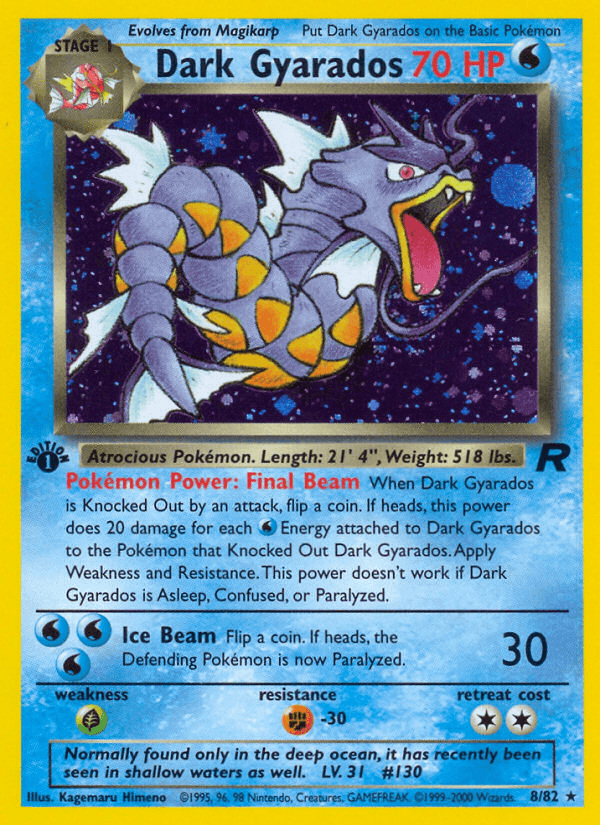 Dark Gyarados (8/82) [Team Rocket 1st Edition] - POKÉ JEUX