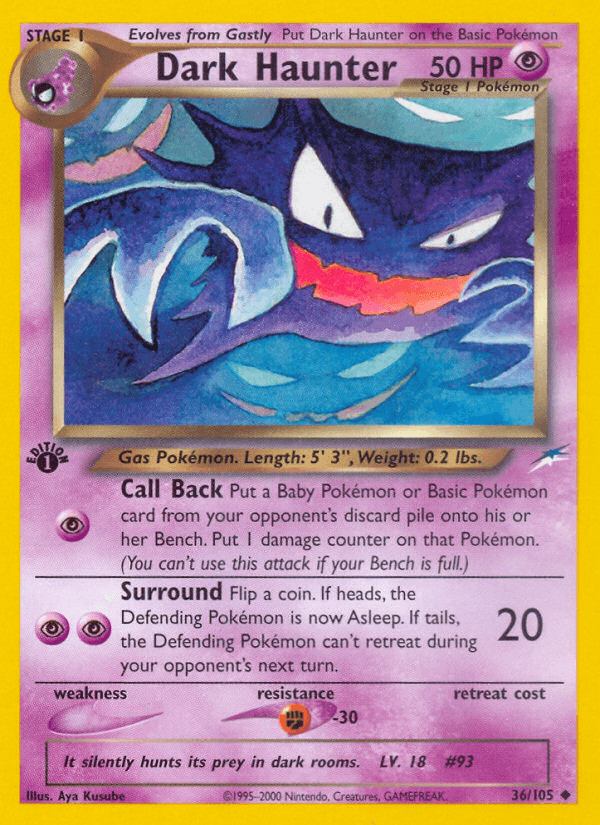 Dark Haunter (36/105) [Neo Destiny 1st Edition] - POKÉ JEUX