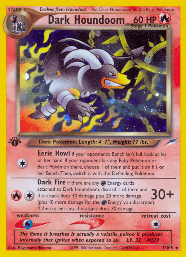 Dark Houndoom (7/105) [Neo Destiny 1st Edition] - POKÉ JEUX