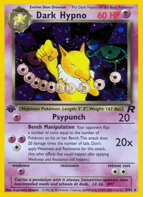 Dark Hypno (9/82) [Team Rocket 1st Edition] - POKÉ JEUX