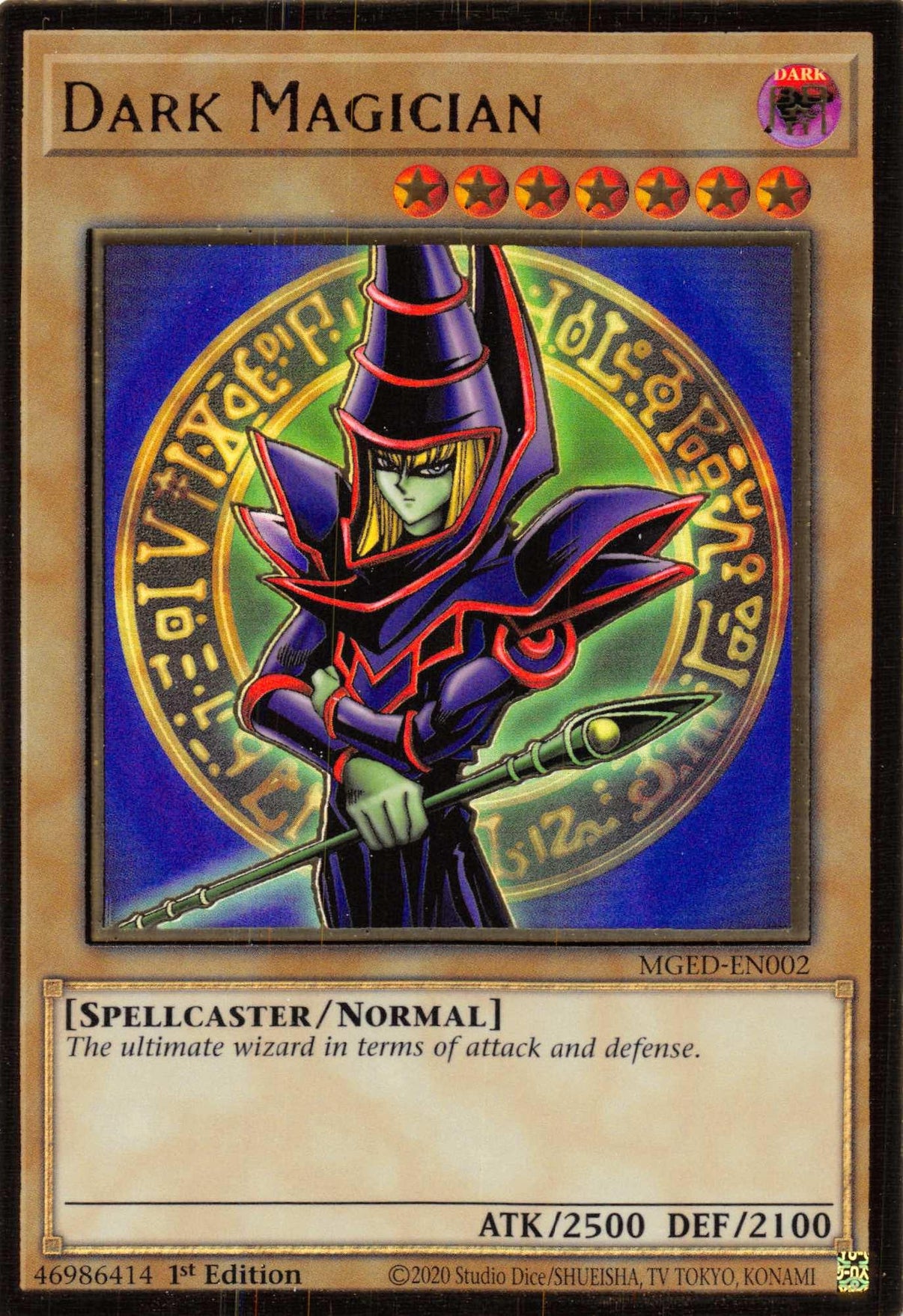 Dark Magician (Alternate Art) [MGED-EN002] Gold Rare - POKÉ JEUX