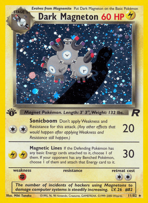 Dark Magneton (11/82) [Team Rocket 1st Edition] - POKÉ JEUX