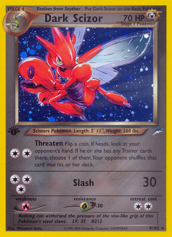 Dark Scizor (9/105) [Neo Destiny 1st Edition] - POKÉ JEUX