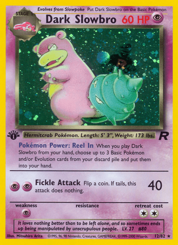 Dark Slowbro (12/82) [Team Rocket 1st Edition] - POKÉ JEUX