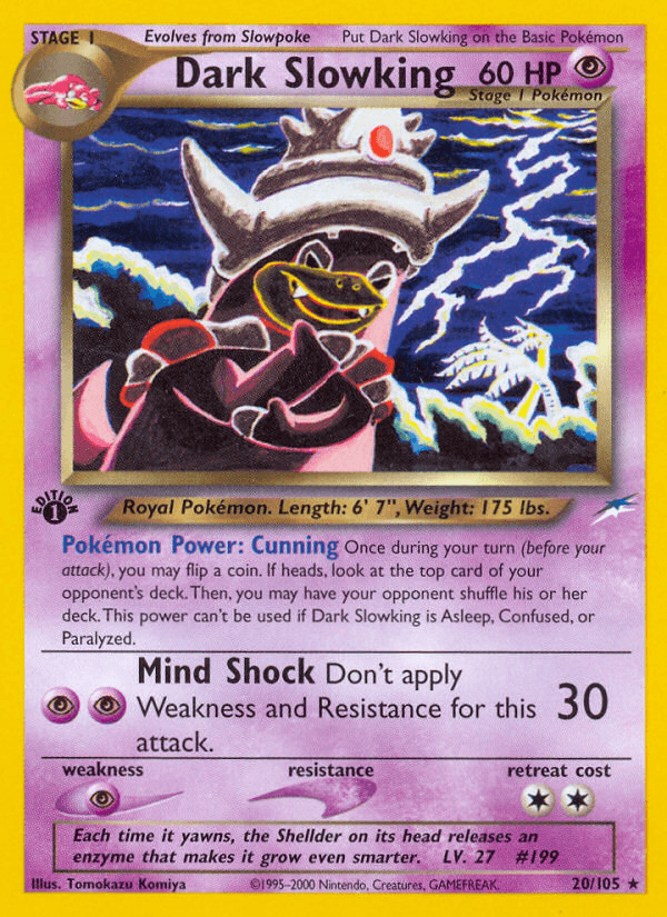 Dark Slowking (20/105) [Neo Destiny 1st Edition] - POKÉ JEUX