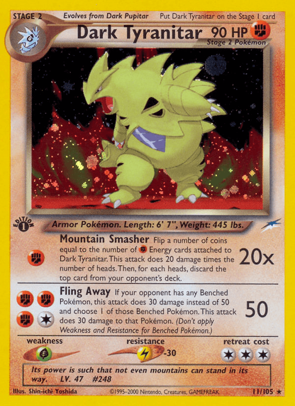 Dark Tyranitar (11/105) [Neo Destiny 1st Edition] - POKÉ JEUX