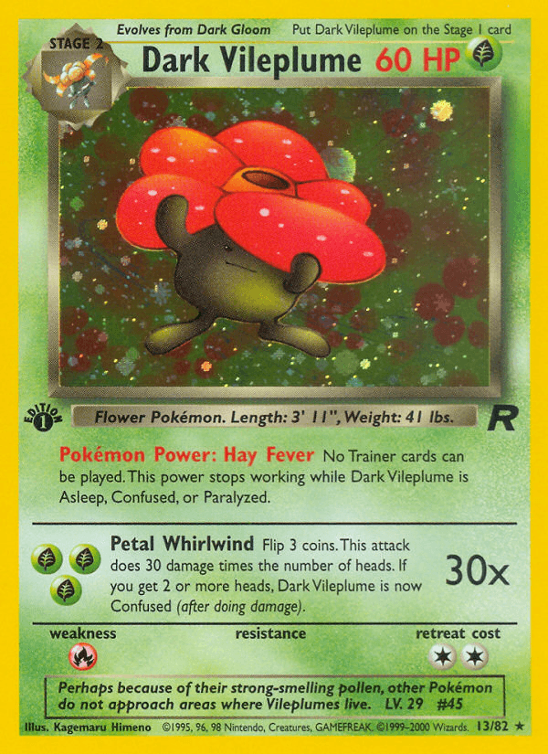 Dark Vileplume (13/82) [Team Rocket 1st Edition] - POKÉ JEUX