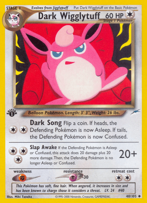 Dark Wigglytuff (40/105) [Neo Destiny 1st Edition] - POKÉ JEUX