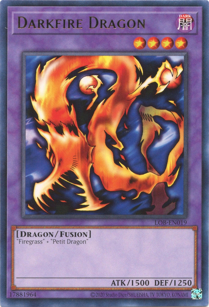 Darkfire Dragon (25th Anniversary) [LOB-EN019] Rare - POKÉ JEUX