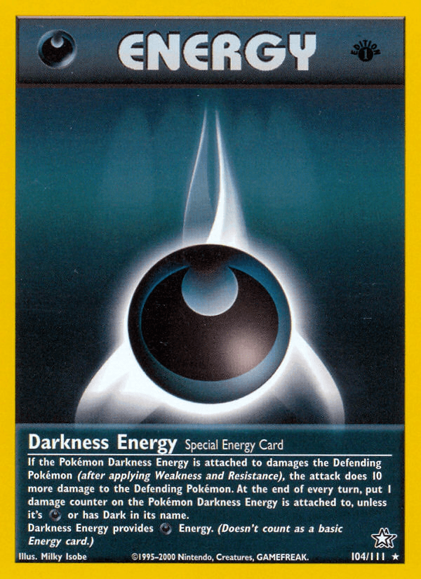 Darkness Energy (104/111) [Neo Genesis 1st Edition] - POKÉ JEUX