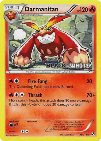 Darmanitan (25/114) (Prerelease Promo) [Black & White: Black Star Promos] - POKÉ JEUX