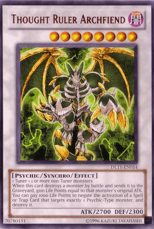 Thought Ruler Archfiend (Red) [DL11-EN014] Rare - POKÉ JEUX