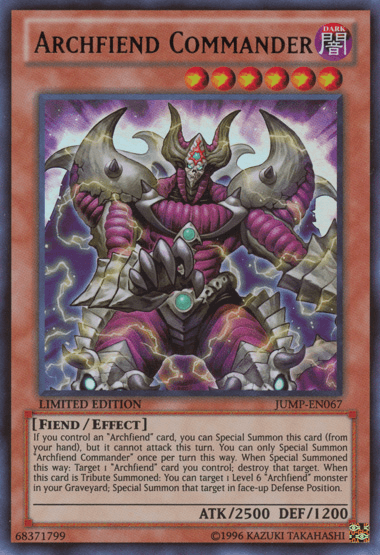 Archfiend Commander [JUMP-EN067] Ultra Rare - POKÉ JEUX