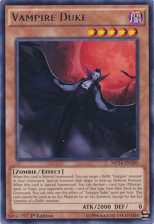 Vampire Duke [MP14-EN180] Rare - POKÉ JEUX